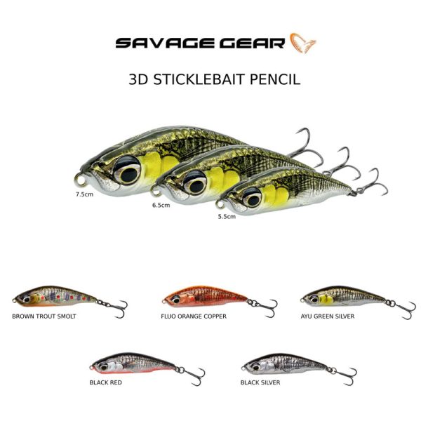 Savage Gear 3D Sticklebait pencil 5.5cm 7gr