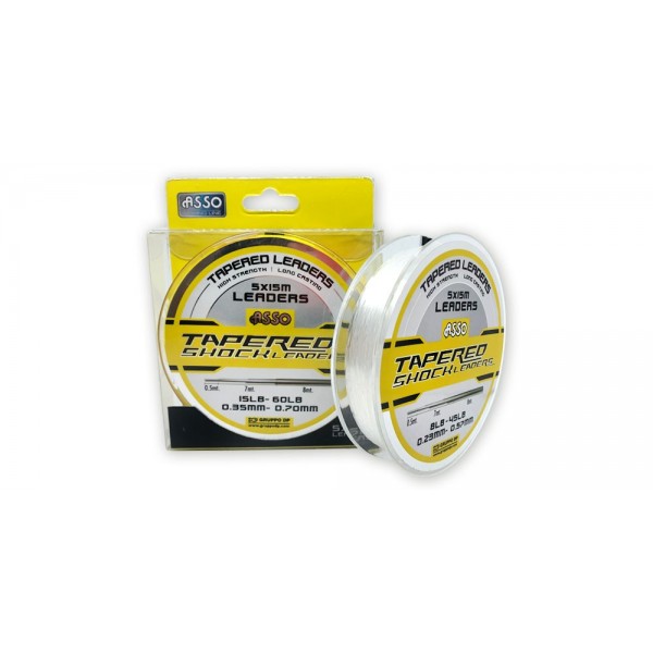 ASSO TAPERED SHOCK LEADER 10X15M