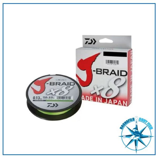 Daiwa J-Braid x8 300m MULTICOLOR