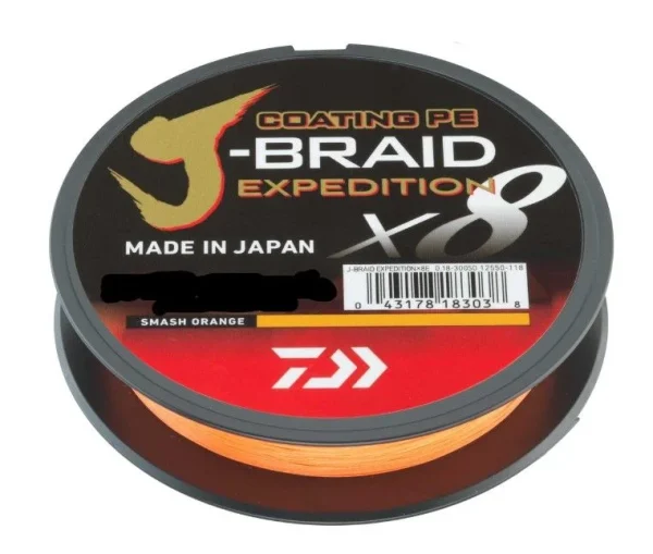 Daiwa J-Braid Expedition X8 Smash Orange 150m